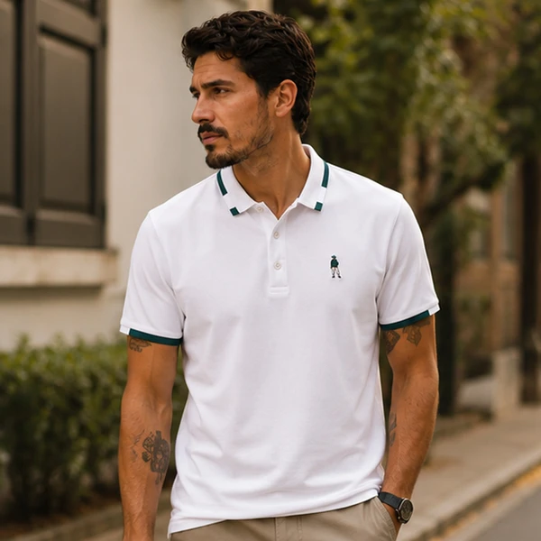 [LEVE 5 PAGUE 3] Camisa Masculina Castelli em Algodão e Poliéster Premium (Discrição de Alto Padrão)