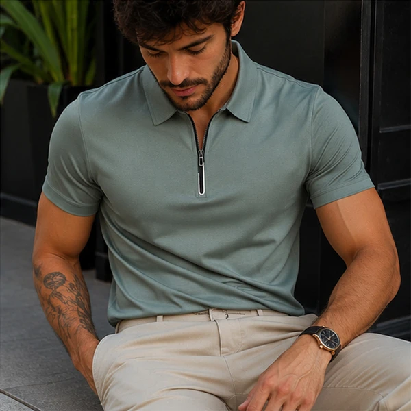 [LEVE 5 PAGUE 3] Camisa Masculina Roman em Algodão e Elastano Premium (Alto Padrão de Estilo!)