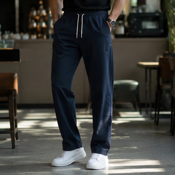[LEVE 5 PAGUE 3] Calça Masculina Alfa em Sarja e Elastano (Moderna, Forte e Sofisticada!)