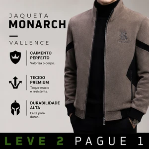 [LEVE 2 PAGUE 1] Jaqueta Masculina Monarch em Lã Premium (Presença de Homem Imponente)