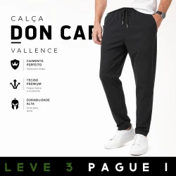 [LEVE 3 PAGUE 2] Calça Masculina DonCarlo em Seda Gelo e Elastano (Sofisticação Para Homens Exigentes!)