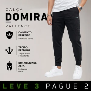 [LEVE 3 PAGUE 2] Calça Masculina Domiran em Tecido RipStop e Poliéster Premium (Visual Forte de Respeito!)