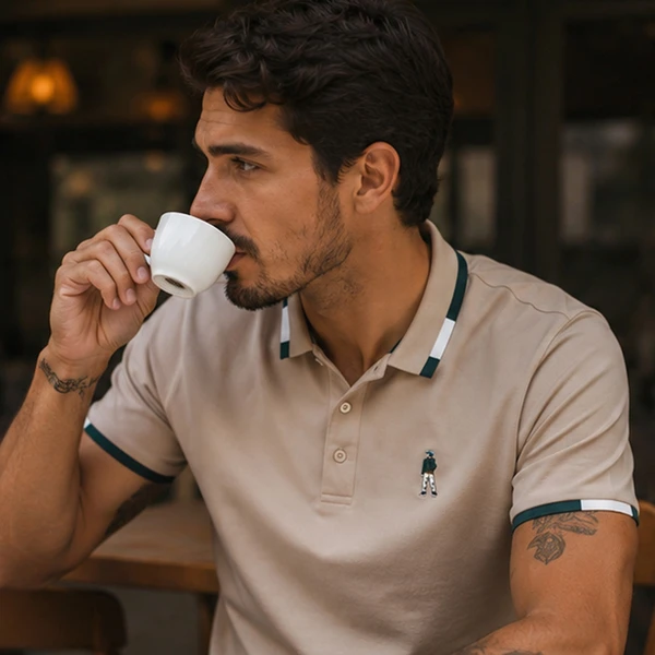 [LEVE 5 PAGUE 3] Camisa Masculina Castelli em Algodão e Poliéster Premium (Discrição de Alto Padrão)