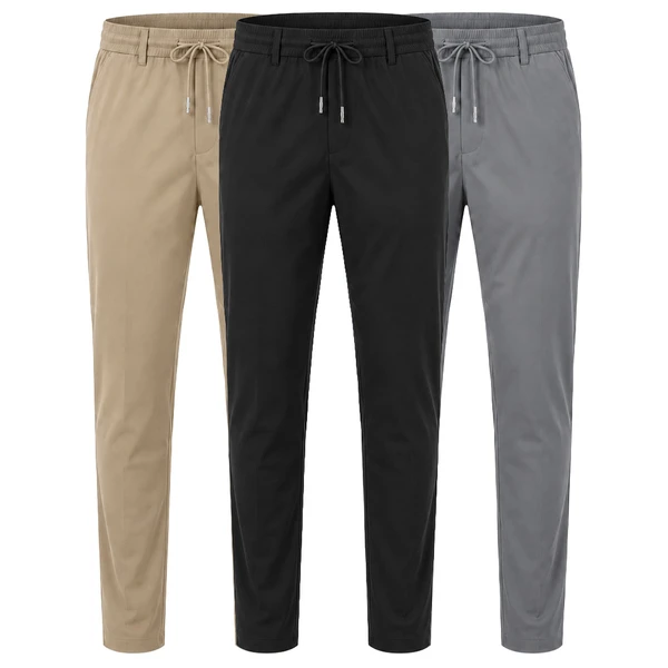 [LEVE 3 PAGUE 2] Calça Masculina DonCarlo em Seda Gelo e Elastano (Sofisticação Para Homens Exigentes!)