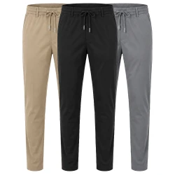 [LEVE 3 PAGUE 2] Calça Masculina DonCarlo em Seda Gelo e Elastano (Sofisticação Para Homens Exigentes!)